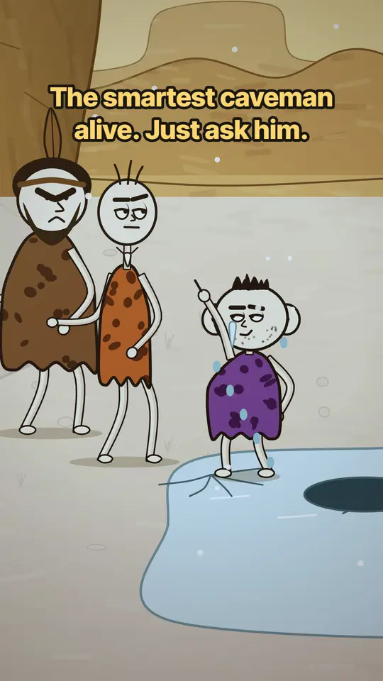 The Smartest Caveman: The smartest caveman alive. Just ask him.