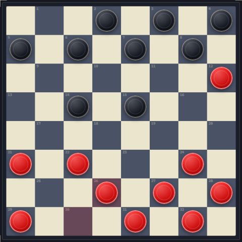 Checkers on Arena13