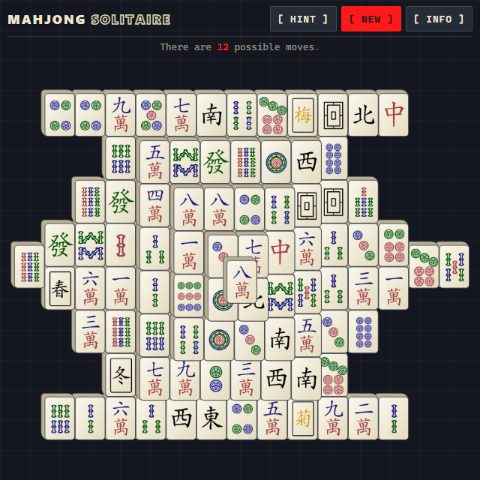 Mahjong Solitaire on Arena13